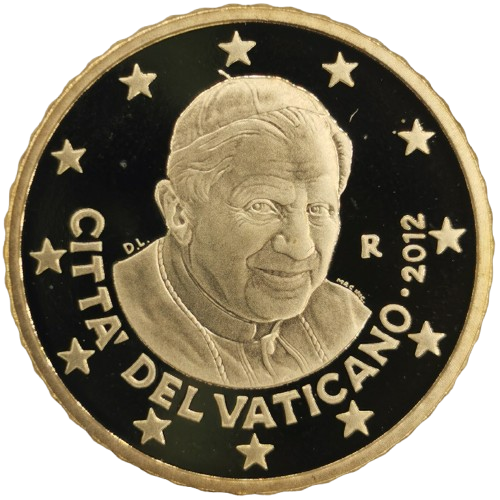 50 cent 2012 Vatikán ob.PROOF, Benedikt XVI.