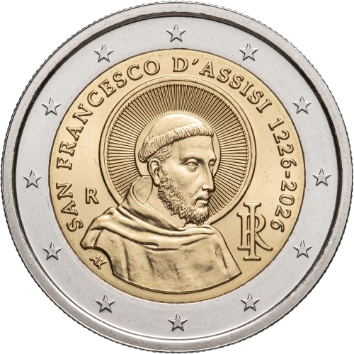 2 euro 2026 Taliansko cc.UNC, František z Assisi