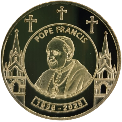 Medaila pozlátená, pápež František
