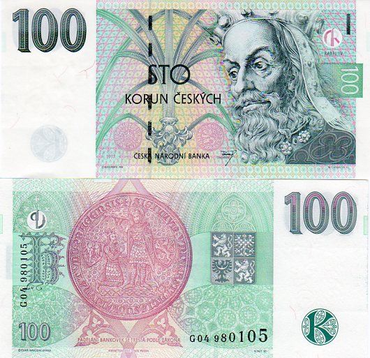 100 Korún 1997 Česko UNC séria G04