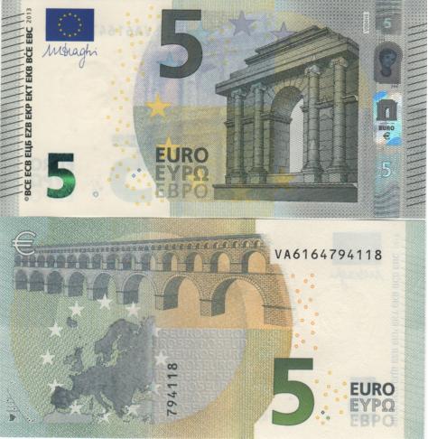5 euro 2013 EU Mario Draghi VA/V004H4