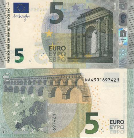 5 euro 2013 EU Mario Draghi NA/N004C4