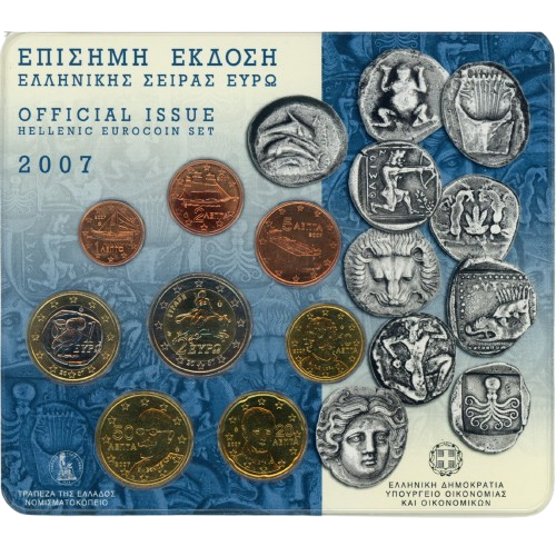 SADA 2007 Grécko BU blister, Ancient coins - Aegean Sea (3,88 €)