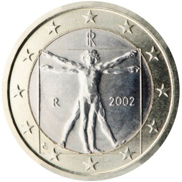 1 euro 2008 Taliansko ob.UNC