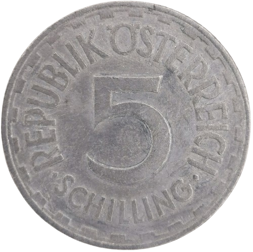 5 Schilling 1952 Rakúsko (ťuknutá hrana)