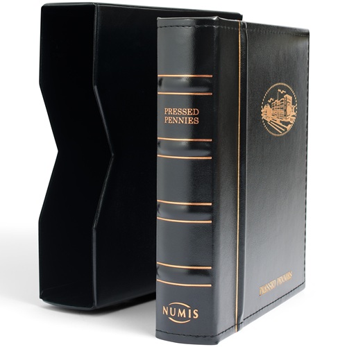 Album NUMIS classic na Pressed Penny s kazetou, 5 listov, čierny