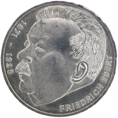 5 Mark 1975 J Nemecko (NSR), Friedrich Ebert (ťuknutá hrana)