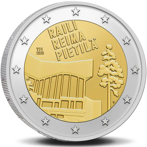 2 euro 2026 Fínsko cc.UNC, architekti Raila a Reima Pietilä