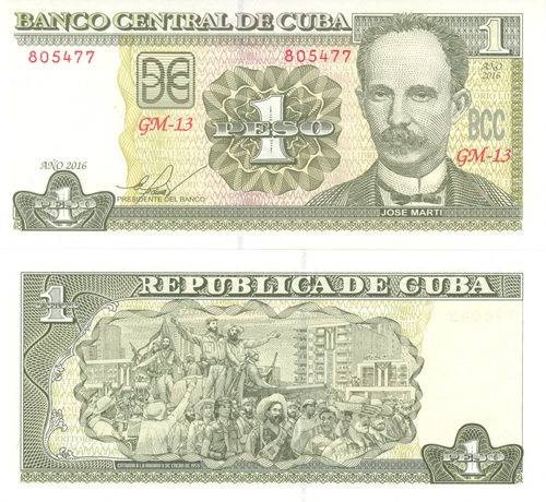 1 Peso 2016 Kuba UNC séria GM-13