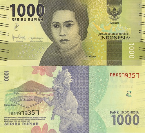 1000 Rupiah 2019 Indonézia UNC séria NBA
