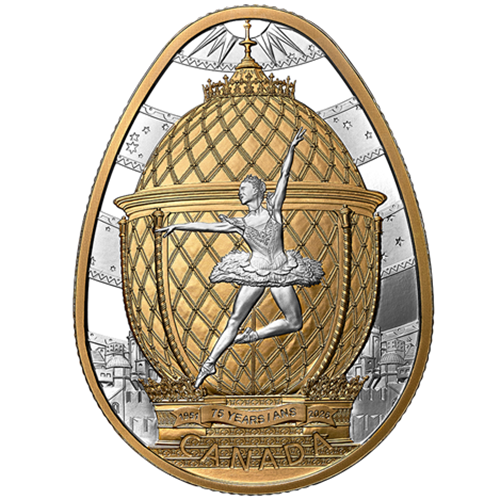 20 Dollars 2026 Kanada PROOF farbená 31,82g Ag, National Ballet