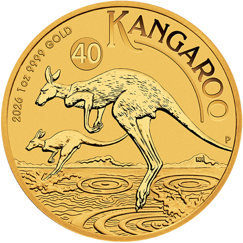 100 Dollars 2026 Australia BU 1 Oz Au Australlian Kangaroo