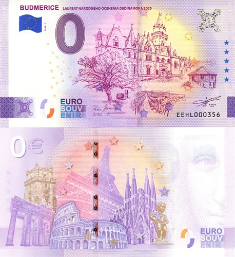 0 euro suvenír 2026/1 Slovensko UNC, Budmerice (ND)