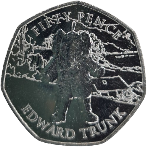 50 Pence 2020 Isle of Man UNC, Edward Trunk