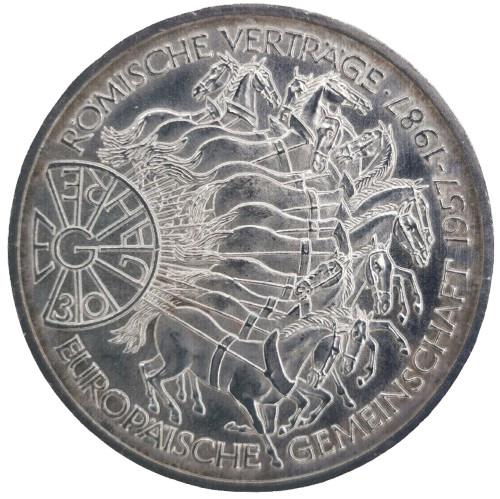 10 Mark 1987 G Nemecko (NSR), Podpis Rímskej zmluvy