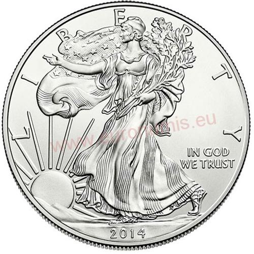 Dollar 2014 USA BU 1 Oz Ag, American Eagle 