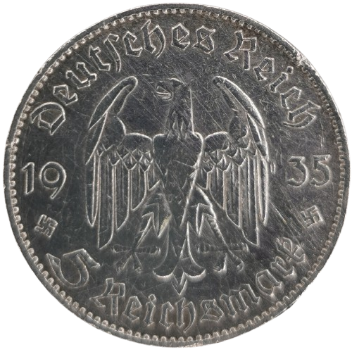 5 Reichsmark 1935 F Nemecko - Tretia ríša, Garrison Church