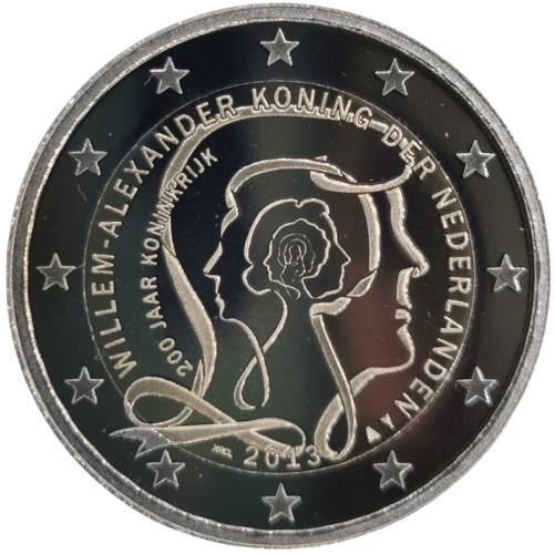 2 euro 2013 Holandsko cc.PROOF, výročie Holandského kráľovstva