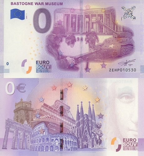 0 euro suvenír 2018/1 Belgicko UNC Bastogne War Museum