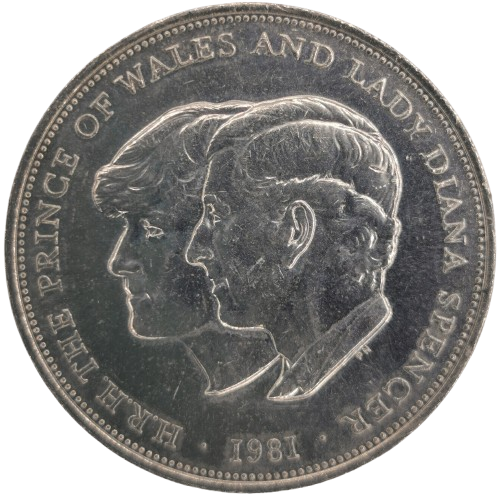 25 Pence 1981 Anglicko, Wedding of Prince Charles and Lady Diana