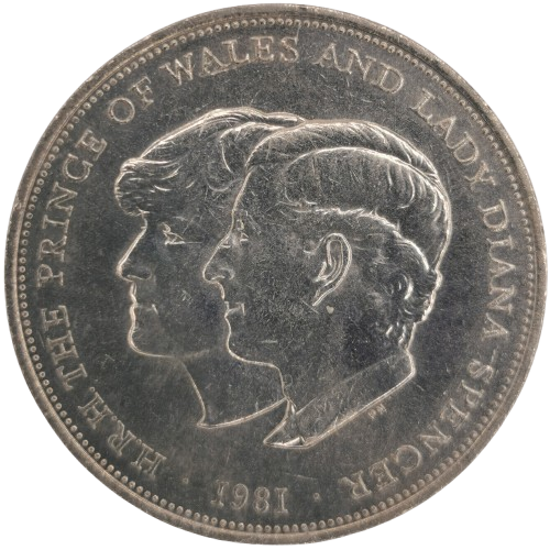 25 Pence 1981 Anglicko, Wedding of Prince Charles and Lady Diana
