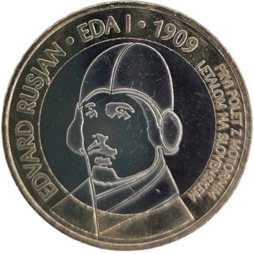3 euro 2009 Slovinsko, 100. výročie - Prvý let