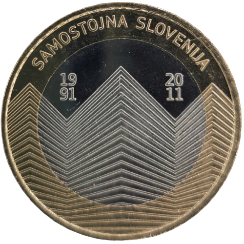 3 euro 2011 Slovinsko, 20 rokov Slovinskej Republiky