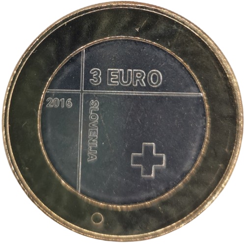 3 euro 2016 Slovinsko, Červený kríž