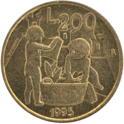 200 lire 1995 San Marino