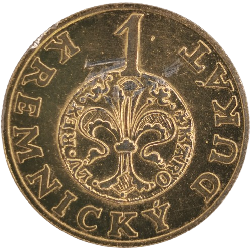 Žetón, 1998 Slovensko, 1 Kremnický dukát (škrabance)