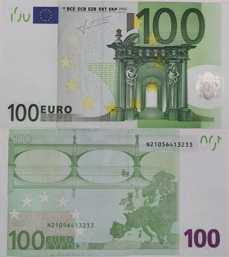100 euro 2002 EU UNC, Jean C.Trichet N/F002A2 (Rakúsko)