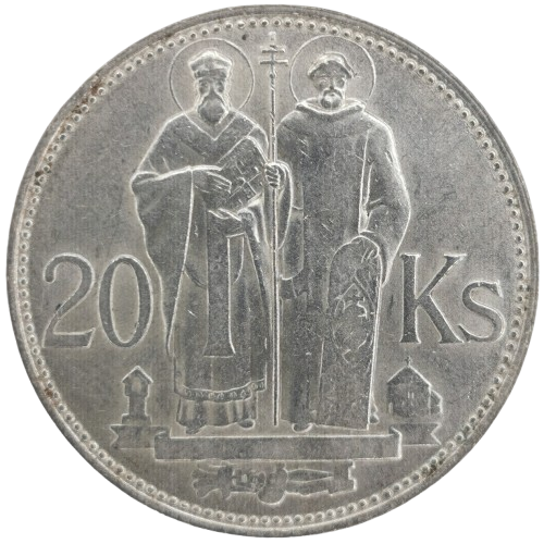 20 Koruna 1941 Slovenský štát, Cyril a Metód 