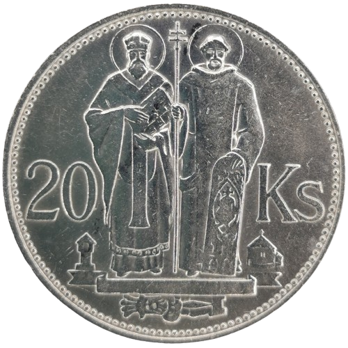 20 Koruna 1941 Slovenský štát, Cyril a Metód
