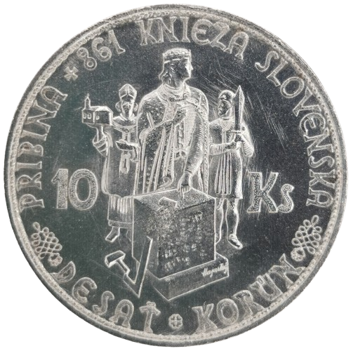 10 Koruna 1944 Slovenský štát, kríž na kaplnke (vzadu škrabance)