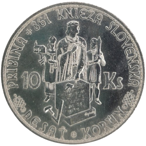 10 Koruna 1944 Slovenský štát, kríž na kaplnke 