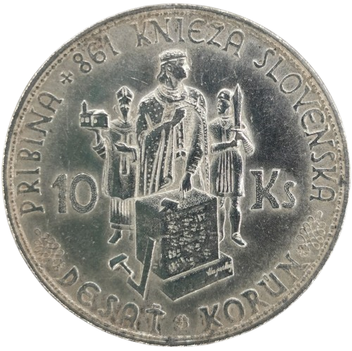 10 Koruna 1944 Slovenský štát, varianta bez krížu na kaplnke