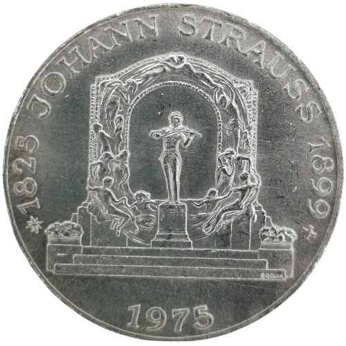 100 Schilling 1975 Rakúsko, Johann Strauss II
