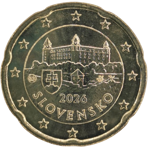 20 cent 2026 Slovensko ob.UNC