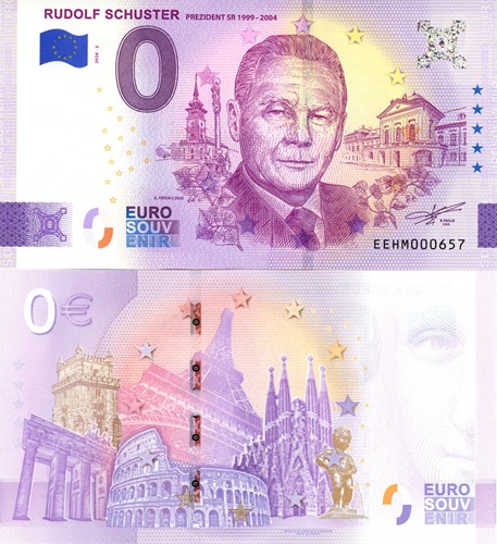 0 euro suvenír 2026/2 Slovensko UNC, Rudolf Schuster (ND)