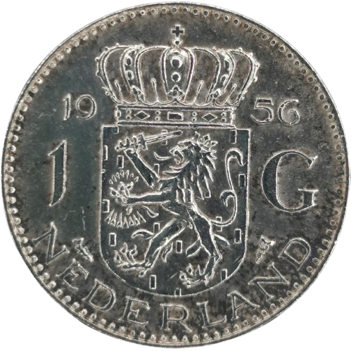 1 Gulden 1956 Holandsko, Juliana