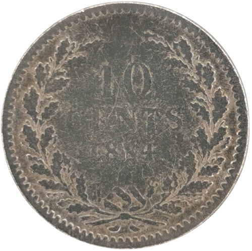10 Cents 1884 Holandsko, William III.