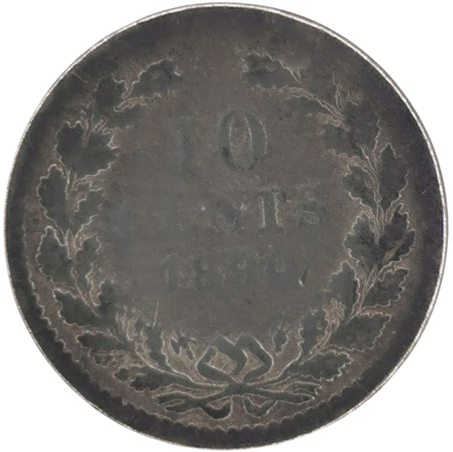 10 Cents 1890 Holandsko, William III.