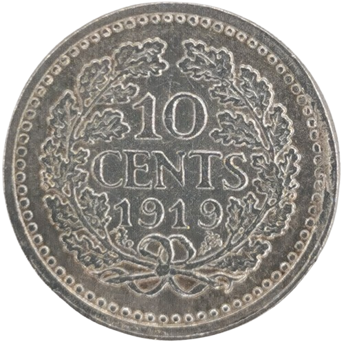 10 Cents 1919 Holandsko, Wilhelmina 