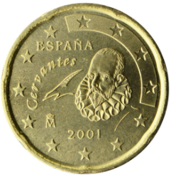 20 cent 2009 Španielsko ob.UNC
