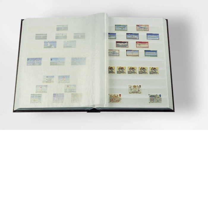 Album BASIC A4 na známky, 32 bielych listov, modrý (L4/32BL) IN