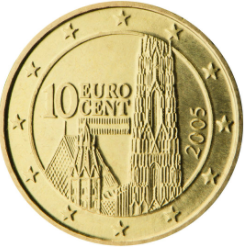 10 cent 2011 Rakúsko ob.UNC