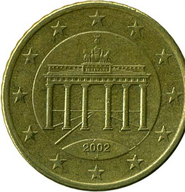 50 cent 2002 Nemecko ob.UNC J