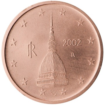 2 cent 2002 Taliansko ob.UNC