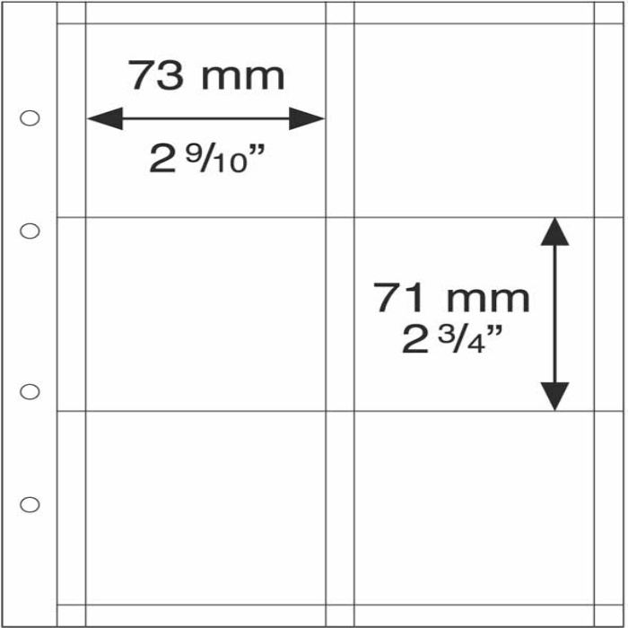Listy OPTIMA 6x púzdro 67x67mm 5ks/bal (OPTIMAM6K)