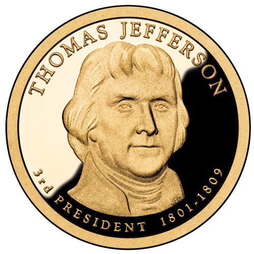 Dollar 2007 D USA UNC T.Jefferson 3rd